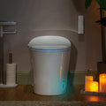 WOODBRIDGE Smart Toilet with Auto Open/Close Lid, Foot Sensor Operation,Dual Auto Flush, Heated Seat, Power Outage Flush,Hygienic Wash,Night Light,LT610