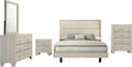 Coaster Home Furnishings Trenton 5-Piece Eastern King Bedroom Set Rustic Cream 225061KE-S5