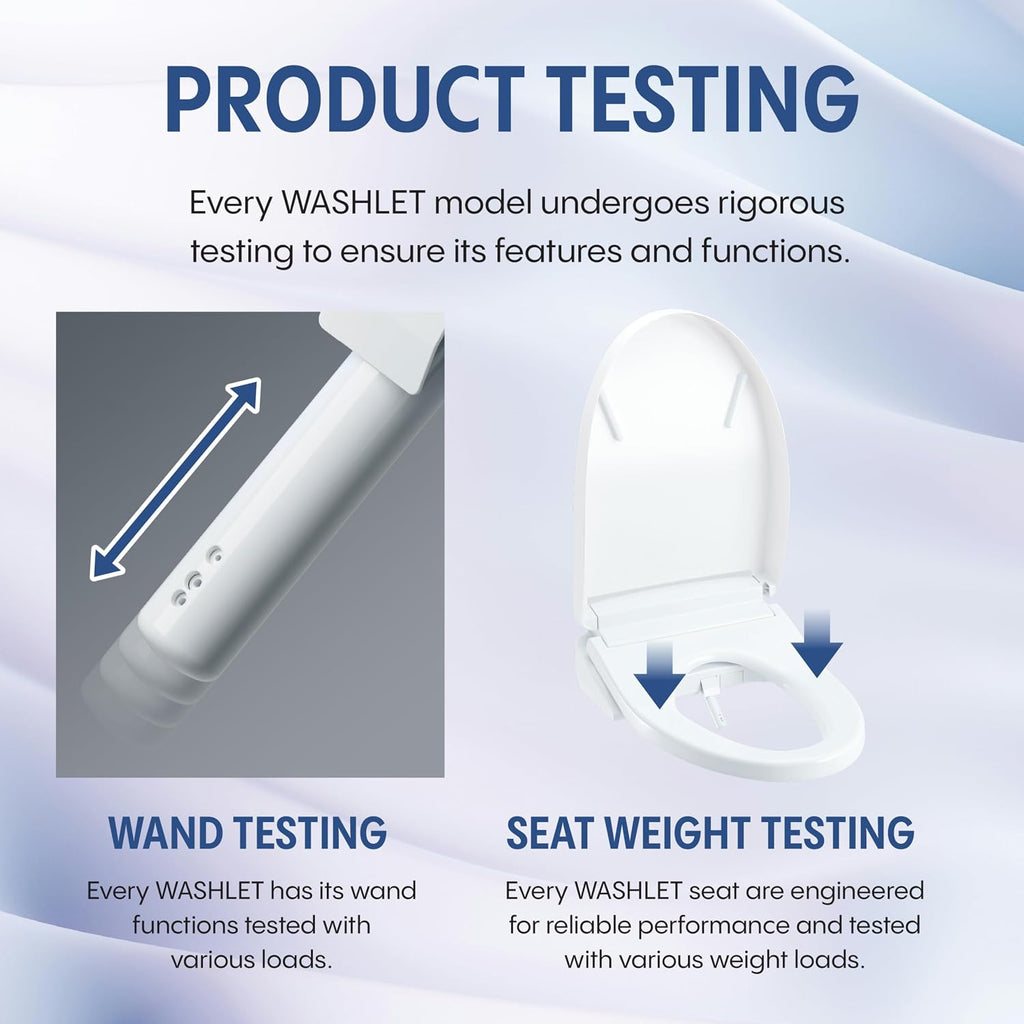 TOTO® WASHLET®+ S7A Electronic Bidet Toilet Seat with EWATER+® Bowl and Wand Cleaning, Auto Open and Close Contemporary Lid, Elongated, Cotton White - SW4736AT40#01