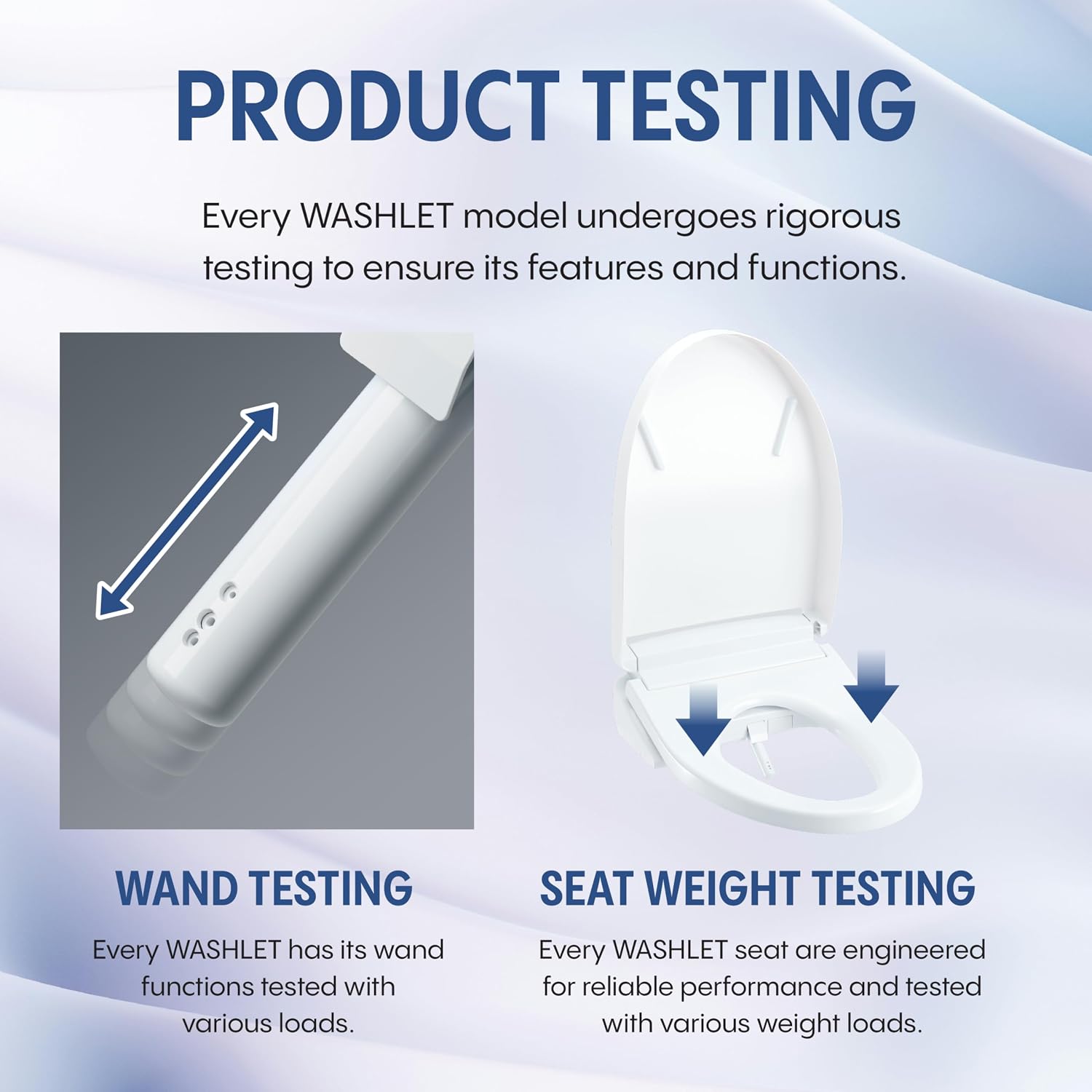TOTO® WASHLET®+ S7A Electronic Bidet Toilet Seat with EWATER+® Bowl and Wand Cleaning, Auto Open and Close Contemporary Lid, Elongated, Cotton White - SW4736AT40#01
