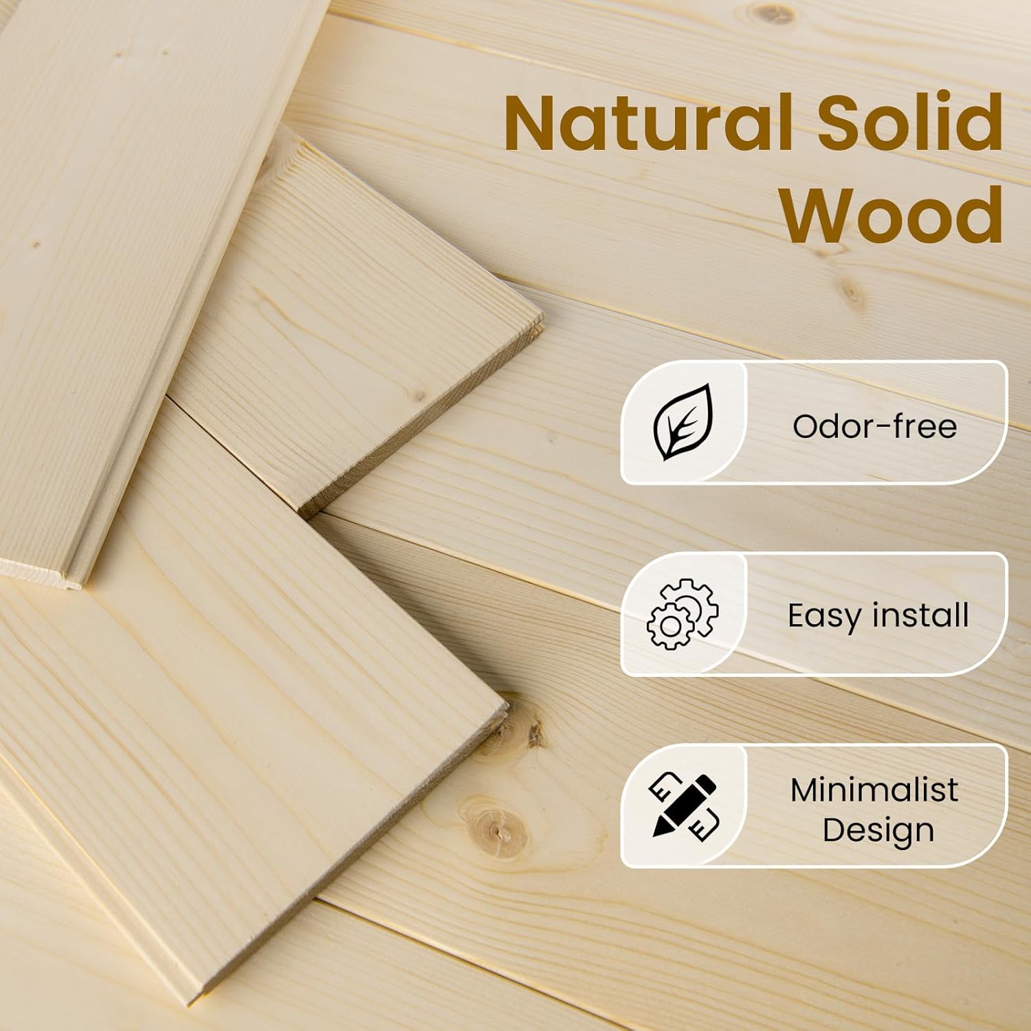 SMARTSTANDARD 28in x 84in Sliding Barn Door with 5ft Barn Door Hardware Kit Included, Unfinished Solid Spruce Wood Door, Assembly Required, DIY, Stainable, Natural