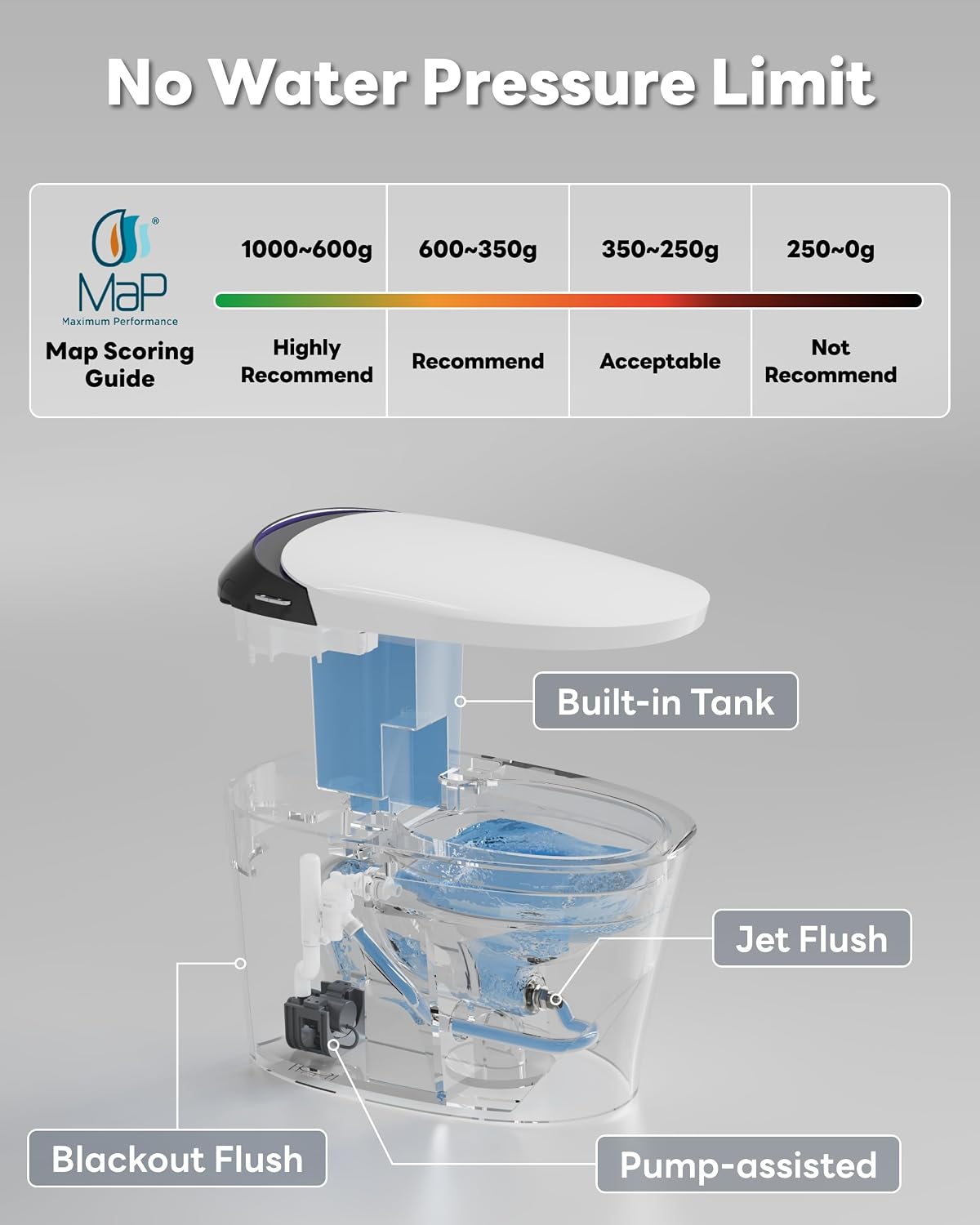 CANEST Smart Toilet with ADA Chair Height, Foam Dispenser, 1.1/1.6GPF Dual-Flush Bidet Toilet, 12' Rough-in, One Piece Toilet, Eco Mode, Auto Open/Close, Warm Water/Dryer, Self-Cleaning, Deodorization