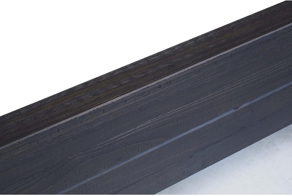 Grain Wood Furniture Montauk Solid Wood Bed, Twin Size, Farmhouse Black