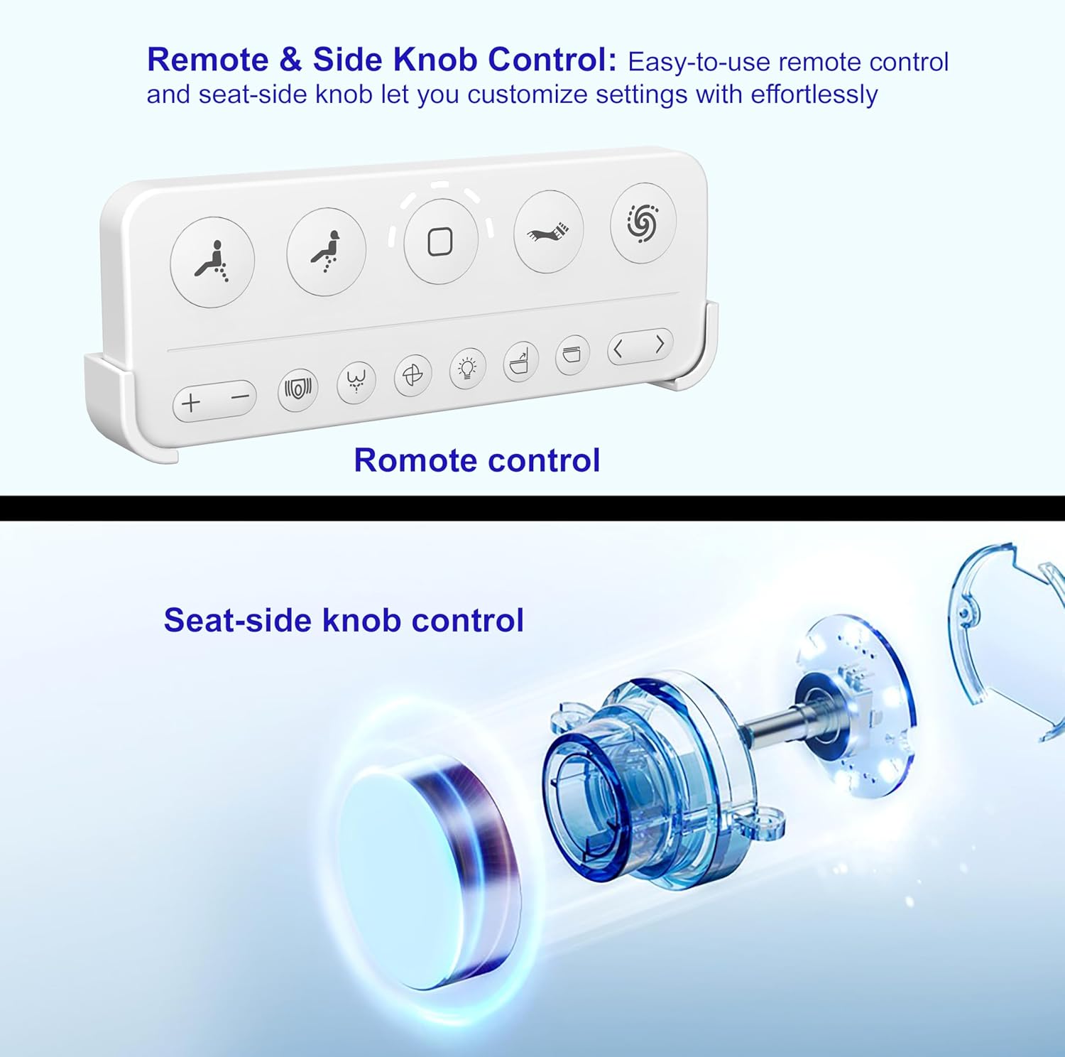 Smart Bidet Toilet with Water Tank – Heated Seat, Warm Wash, Auto Open Flush, Air Dryer, Deodorizer, Night Light, LED Display, 1000g MAP, 3-Year Warranty