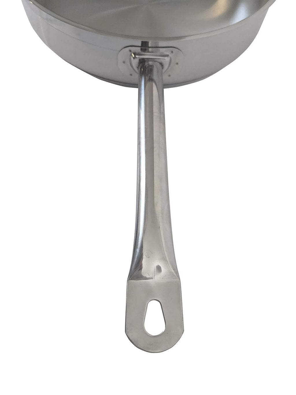 Update International (SSAU-7) 14' Induction Ready Stainless Steel Saute Pan w/Cover, Silver, 7 quarts