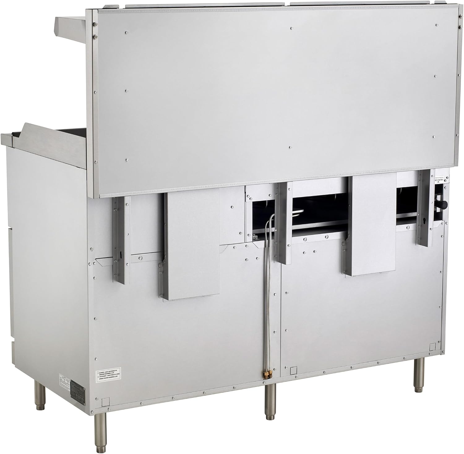 Kratos Commercial Gas Range, 60' Wide with 24' Griddle/Broiler, 6 Burners, and 2 Standard Ovens, Liquid Propane (29Y-172-LP)