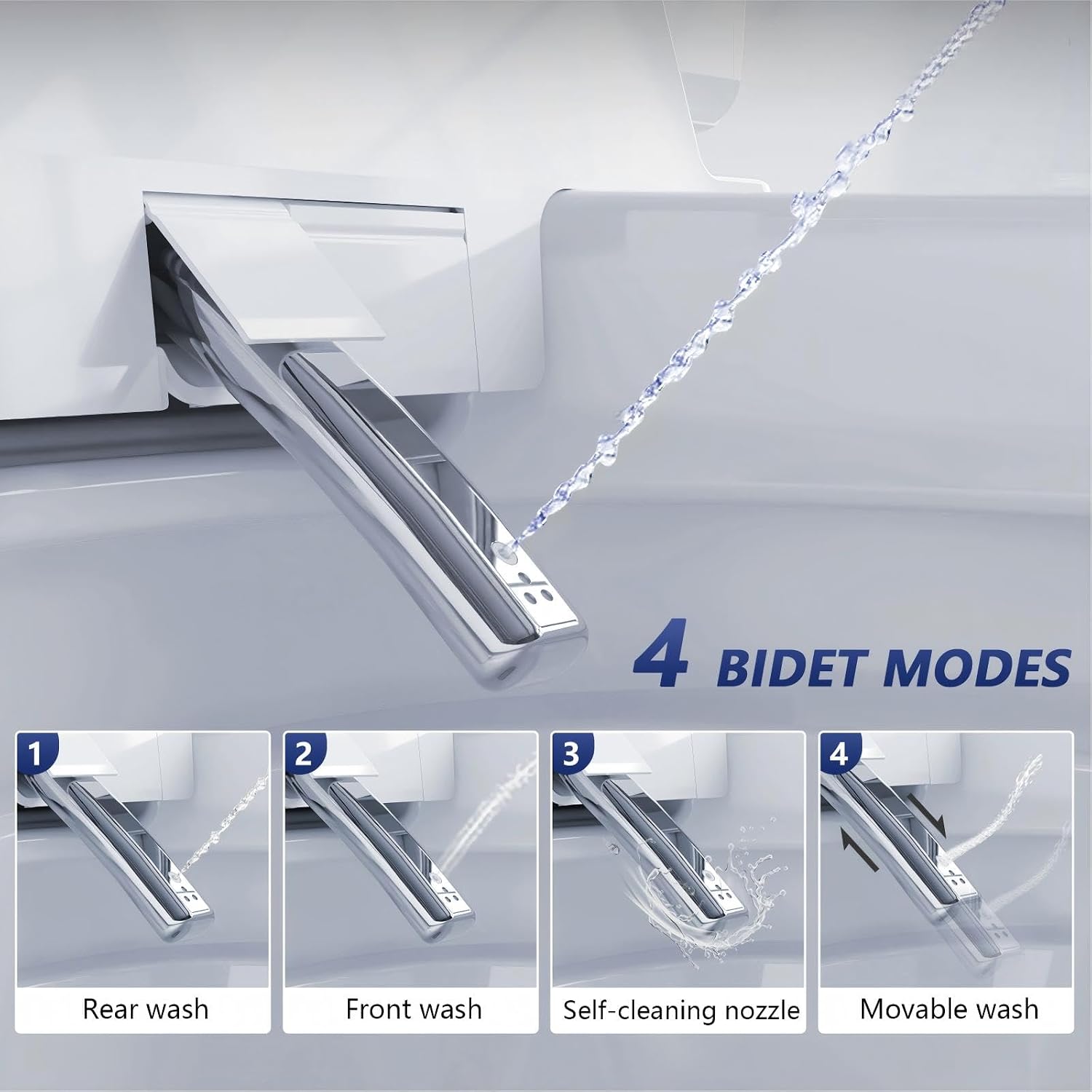 DeerValley Smart Toilet with Bidet Built in, One Piece Bidet Toilet with Auto Open/Close, Water Filter, Foam Shield, Pump Assisted, Elongated Seat, Dryer, Deodorizing, ADA Height for Modern Smart Home