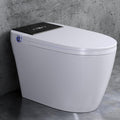 Electric Smart Toilet with Bidet Built-In & Tank, No Water Pressure Limit, Modern Design with Foam Shield, Foot Sensor & Auto Flush, Elongated One Piece, Heated Seat, Warm Air Dryer, 1000g MaP Flush