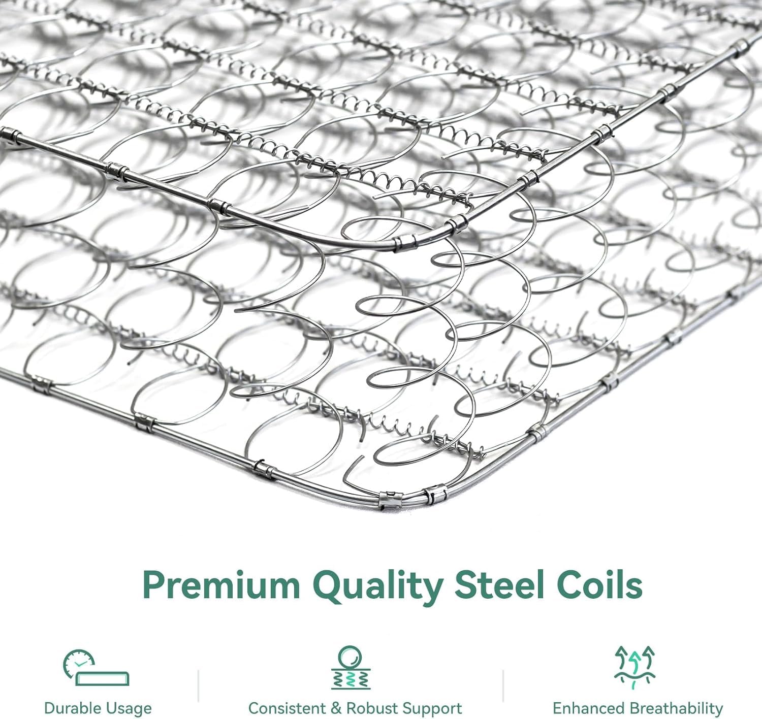 Novilla 6 Inch Twin XL Mattress, Hybrid Twin XL Size Mattresses with BioAir Comfort Foam for Pressure Relief, Medium Plush Colchones with Innerspring CertiPUR-US Certified for Kids Mattress in a Box