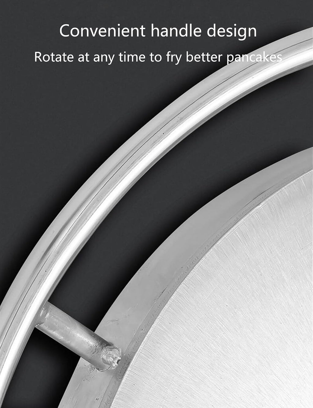 16' Liquefied Gas Crepe Maker,Non-stick Pancake Making Machine,Rotatable Round Crepe Making machine,Coal Gas Griddle for Crepes,Pancakes, Eggs, Bacon,etc.