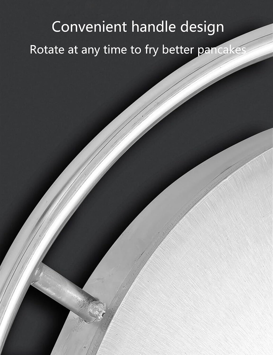 16' Liquefied Gas Crepe Maker,Non-stick Pancake Making Machine,Rotatable Round Crepe Making machine,Coal Gas Griddle for Crepes,Pancakes, Eggs, Bacon,etc.