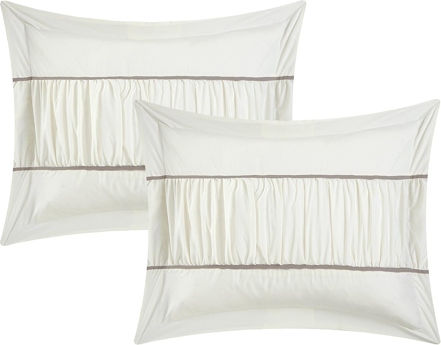 Chic Home Cheryl Comforter Complete Bed Set, Beige, King (10 Piece)