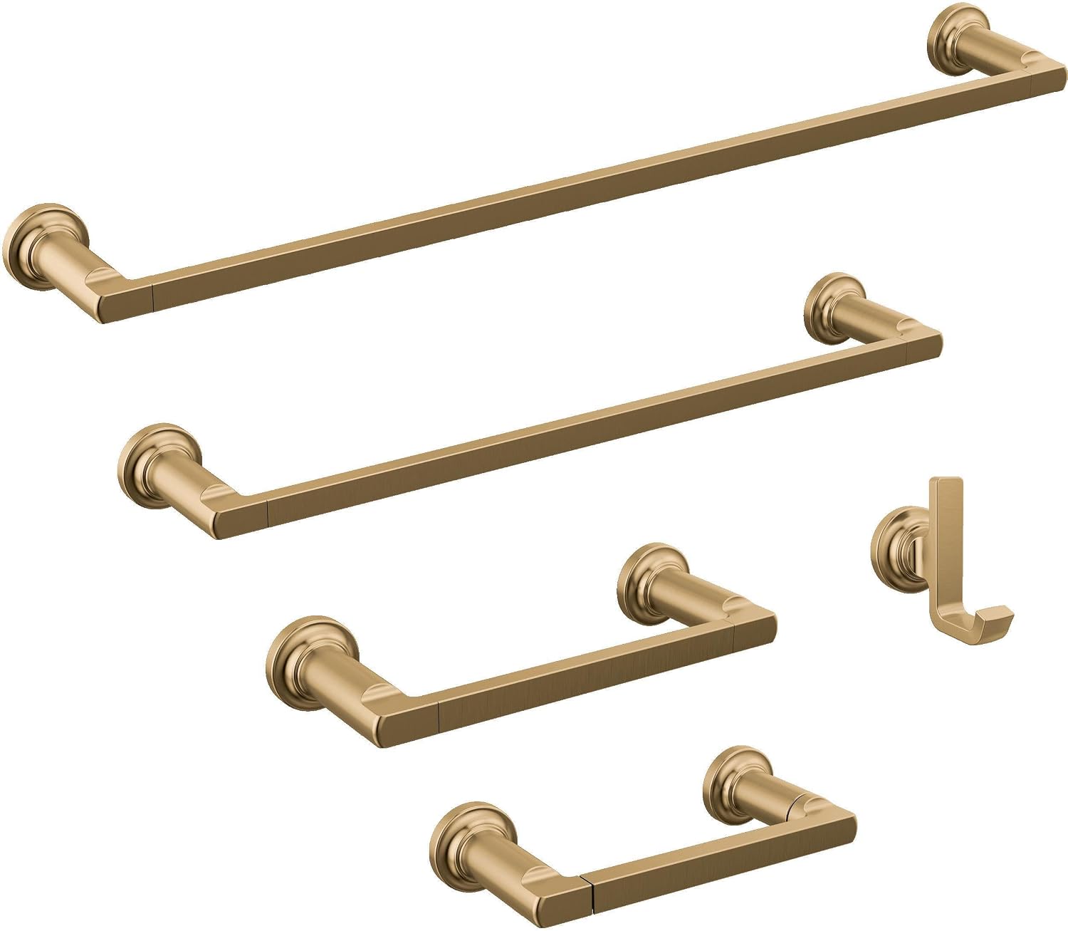 Delta Towel Rack | 24 Inch Champagne Bronze Towel Bar for Bathroom, Kitchen | Tetra Accessories