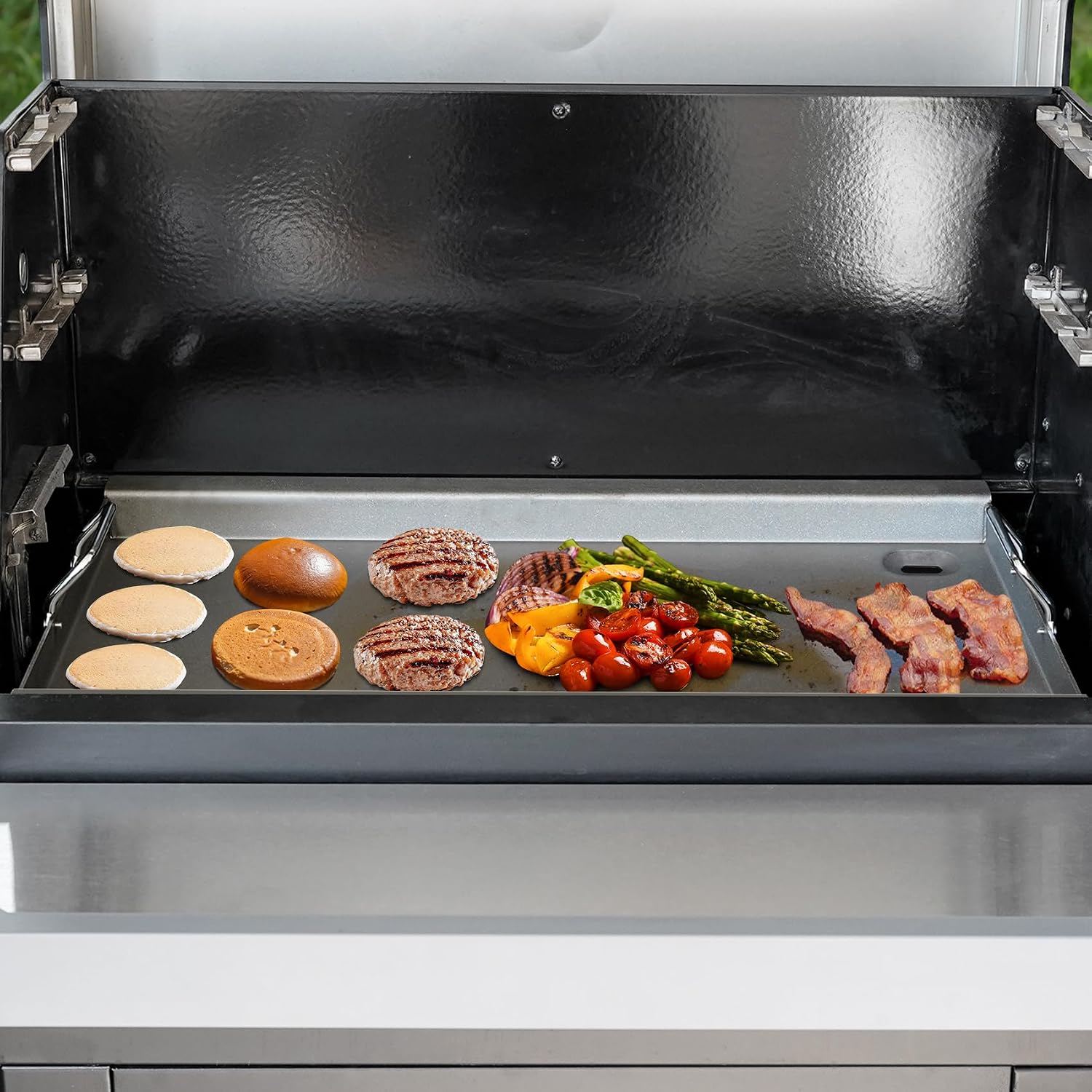 Stanbroil Griddle Insert with Heat Manifold Kit, Flat Top Griddle Accessory for Masterbuilt Gravity Series 800 Grill and Smoker MB20040122 MB20040221