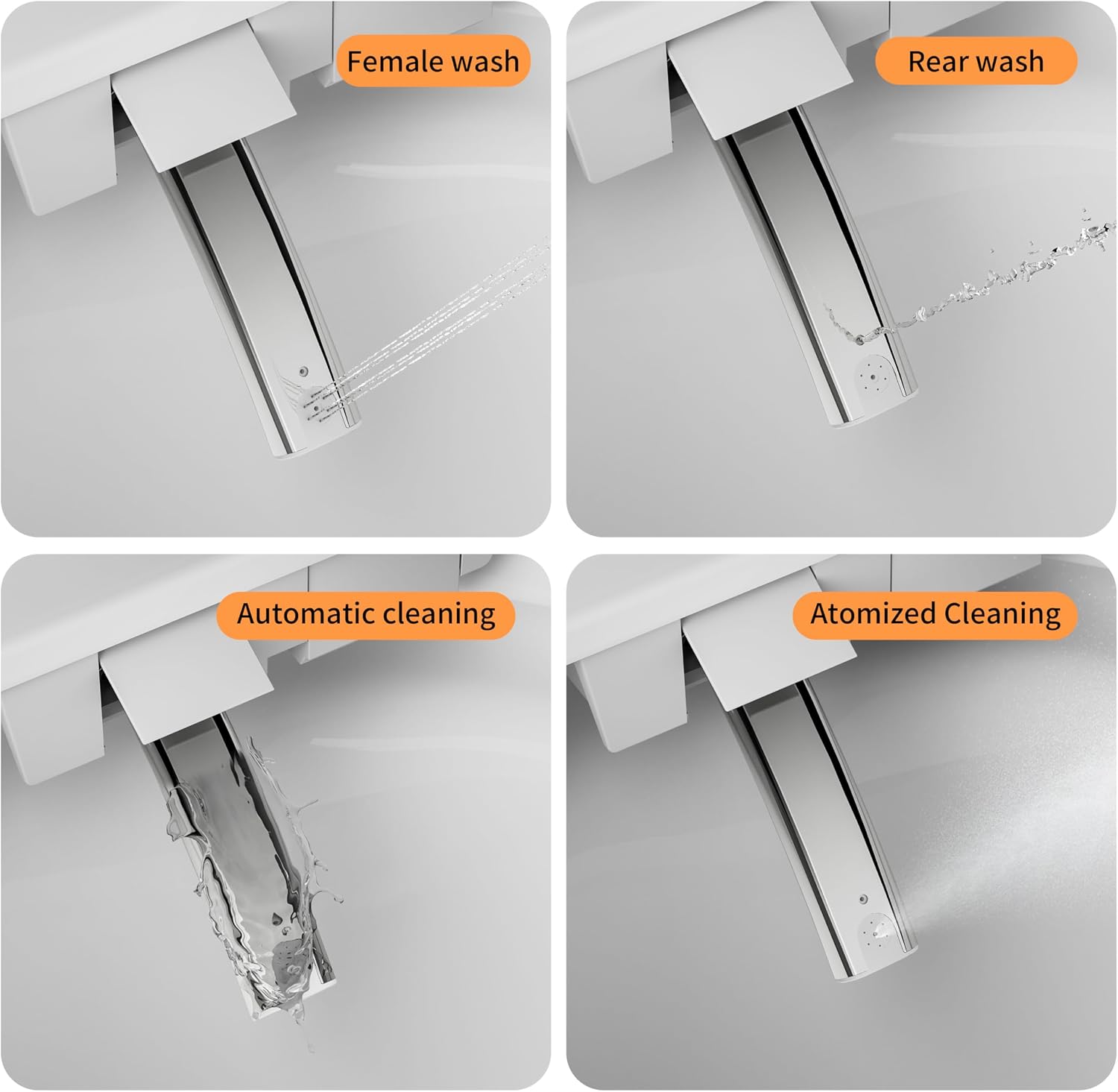 Smart Toilet Bidet with Foot Sensor Flush and Heated Seat, Tankless Toilets for Bathroom, Elongated Toilet with Child Mode, Dual Flush Remotel, Self-Cleaning Nozzle, Warm Dryer & LED Display