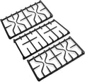 WB31X27151 Side Grate & WB31X27150 Center Grate Replacement Parts Kit for GE Stove, Cast Iron General Electric Cooktop Gas Range Burner Grates for JGBS66REKSS JGB735SPSS, 2+1 Pack Stove Grate