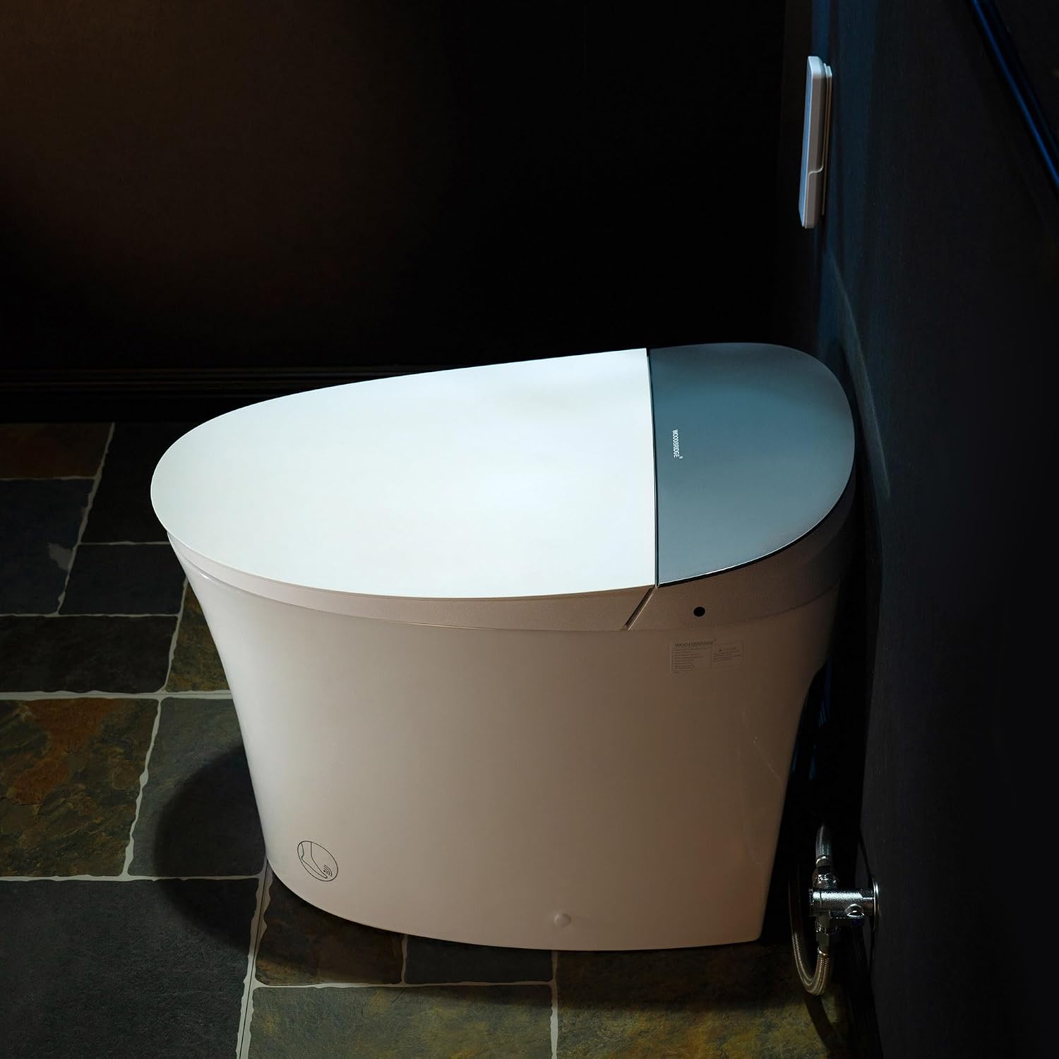 WOODBRIDGE Smart Toilet, Auto Open & Close, Auto Flush, Foot Sensor, Cleaning Foam Dispenser, Heated Seat and Chair Height Design, EBT230