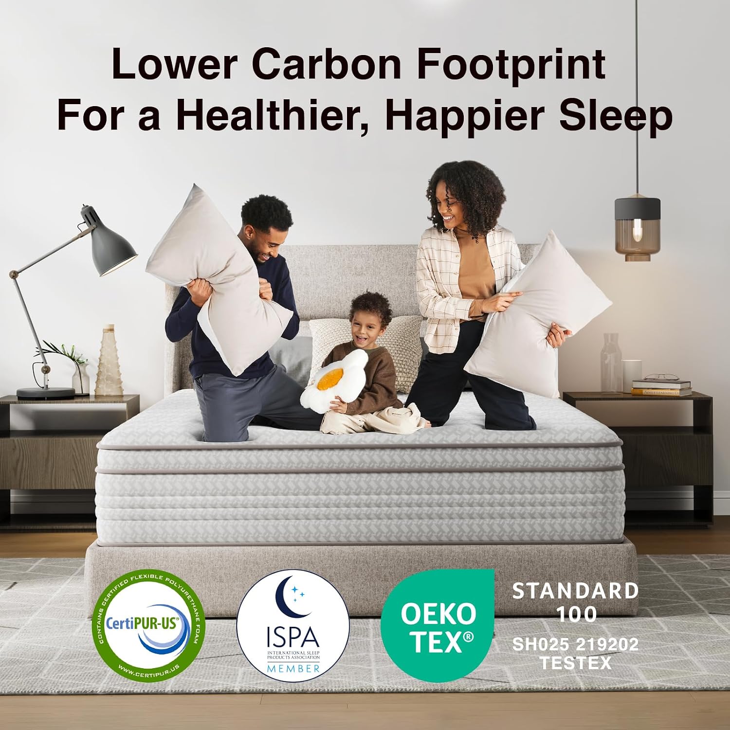 Novilla 10 Inch King Size Mattress, Hypoallergenic & Back Pain Relief, Hybrid King Mattresses in a Box with Smarts Coils, Fiberglass Free CertiPUR-US Certified Colchones No Box Spring Needed