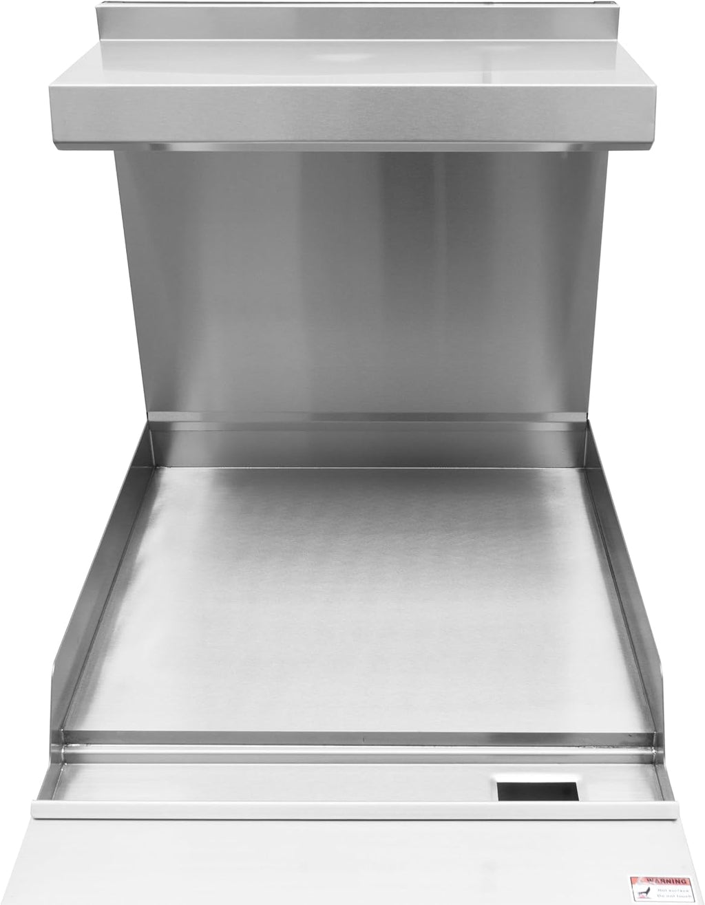 Kratos 24' Wide Commercial Gas Range with Griddle Top and 30,000 BTU Oven, Stainless Steel Griddle for Restaurants, Natural Gas