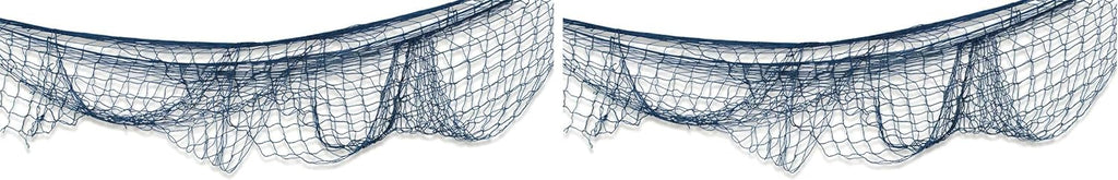 Beistle Set of 12 Fish Nets in Multicolor, Pirate Party Decorations, Nautical Party Wall Decor, Supplies for Birthday, Pirate, Luau Themed Party, 4' x 12' (Pack of 2)