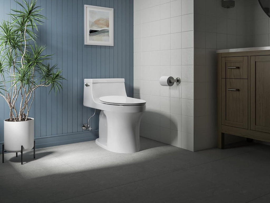 Kohler K-30783-0 Lithe Quiet-Close Elongated Toilet seat with Grip Tight Bumpers, White