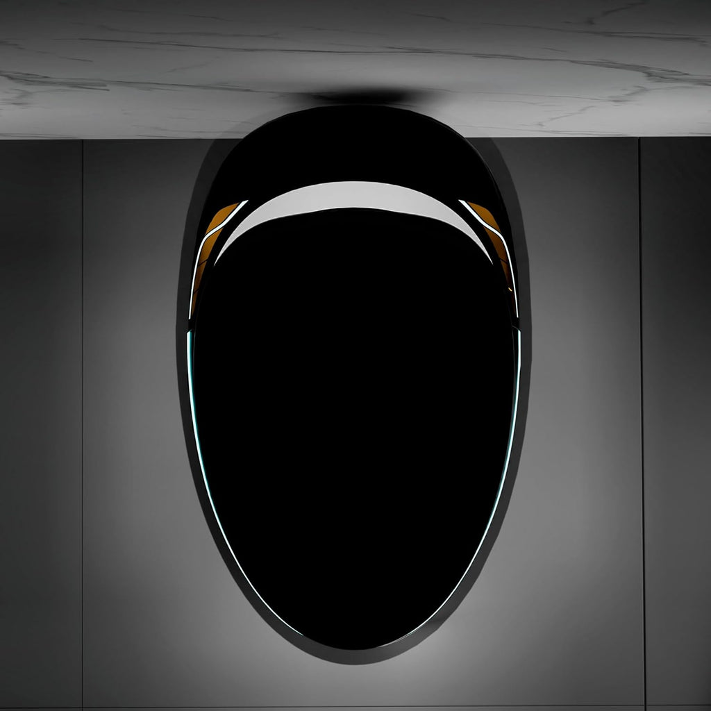 WinZo Bidet Toilet 10' Rough-in,Smart Toilet With Bidet,Oval Egg Modern Shaped, Auto Open/Flush, Adjusted Heated Seat, Warm Water and Dryer, Night Light, Matte Black