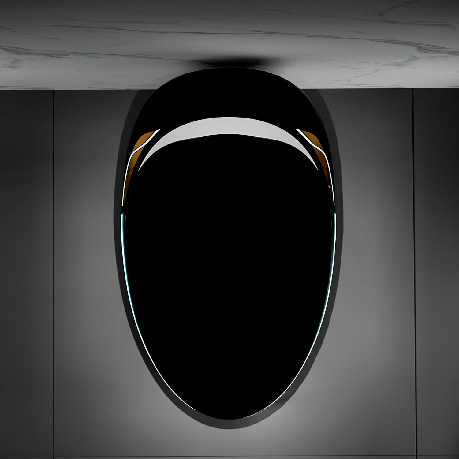 WinZo Bidet Toilet 10' Rough-in,Smart Toilet With Bidet,Oval Egg Modern Shaped, Auto Open/Flush, Adjusted Heated Seat, Warm Water and Dryer, Night Light, Matte Black