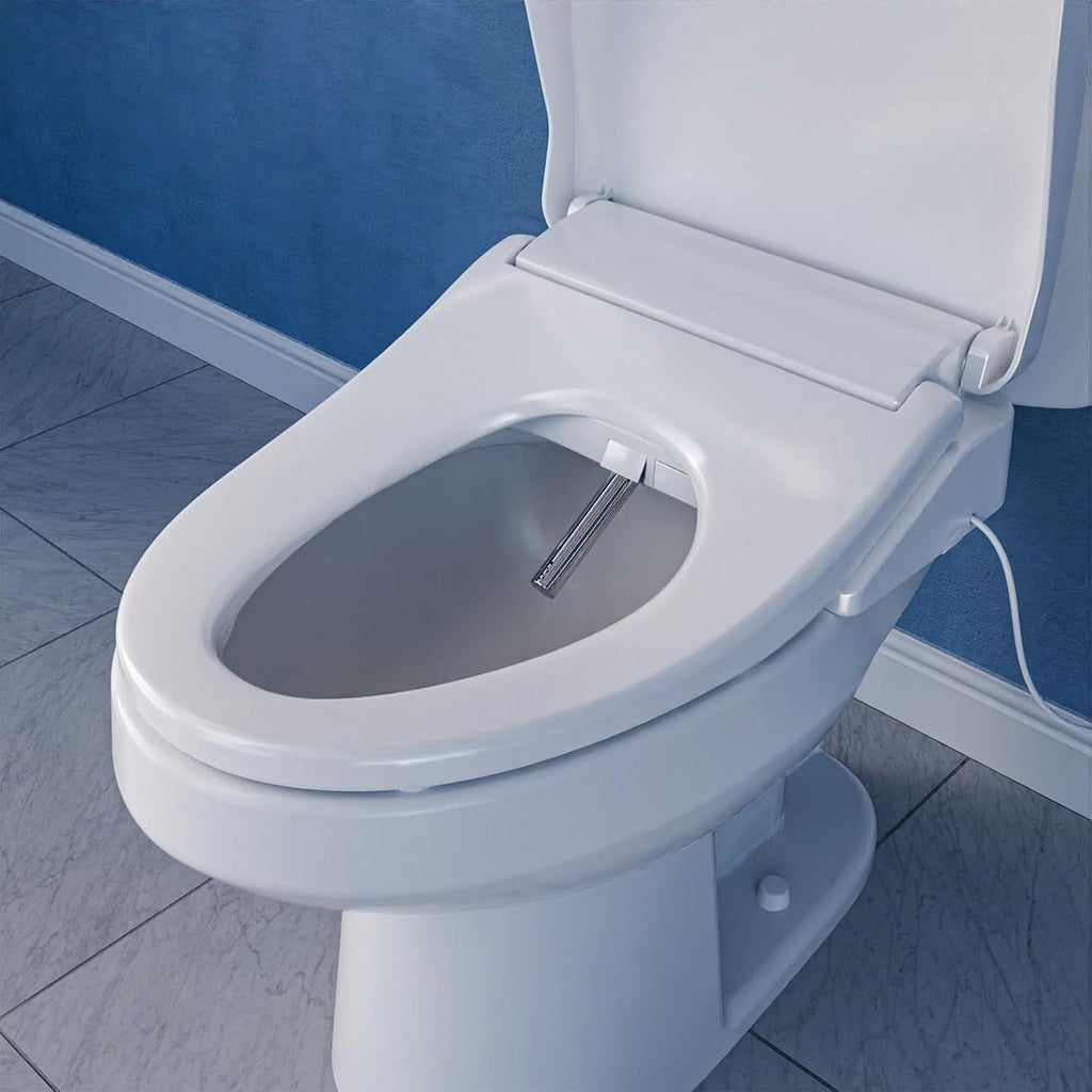 ANZZI Smart Bidet Seat with Heated Seat, Warm Water, Rear and Lady Wash, Air Dryer, Self Cleaning Nozzle, and Wireless Remote