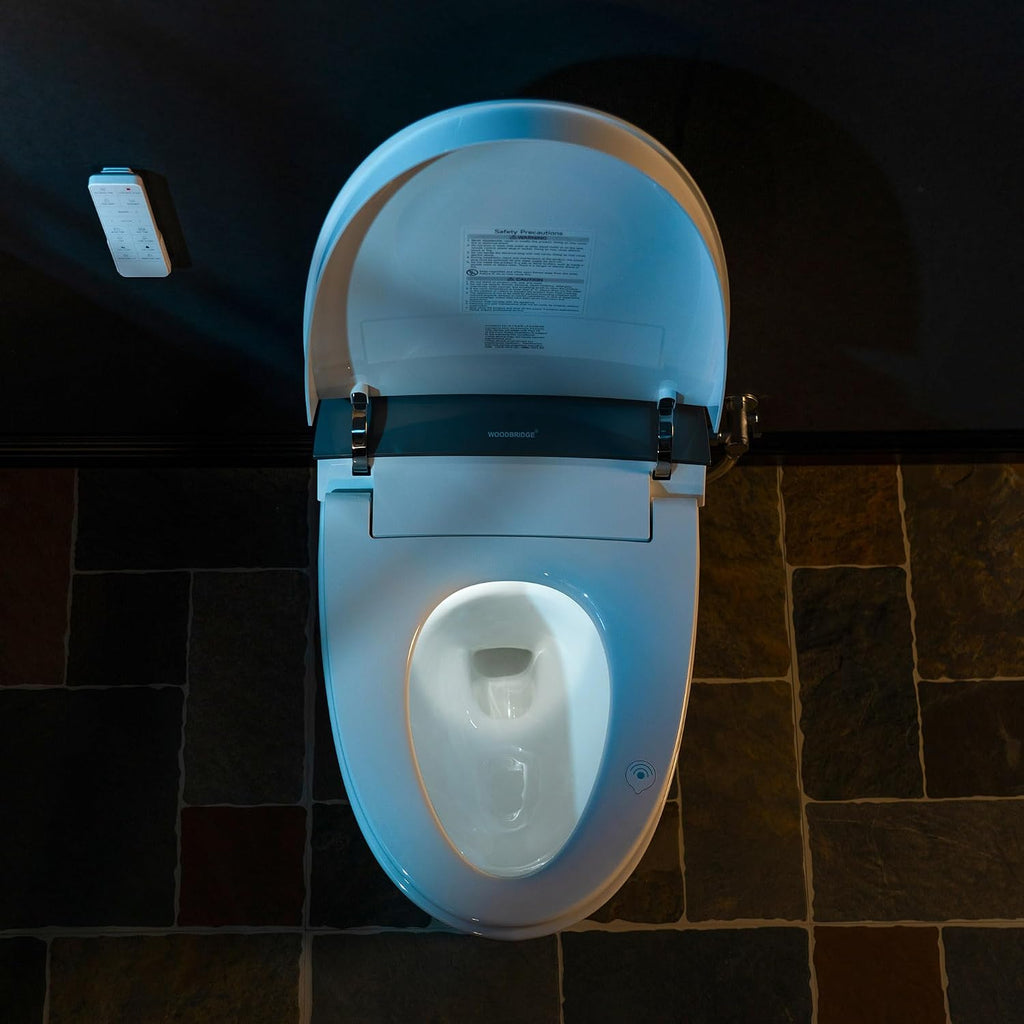 WOODBRIDGE Smart Toilet, Auto Open & Close, Auto Flush, Foot Sensor, Cleaning Foam Dispenser, Heated Seat and Chair Height Design, EBT230