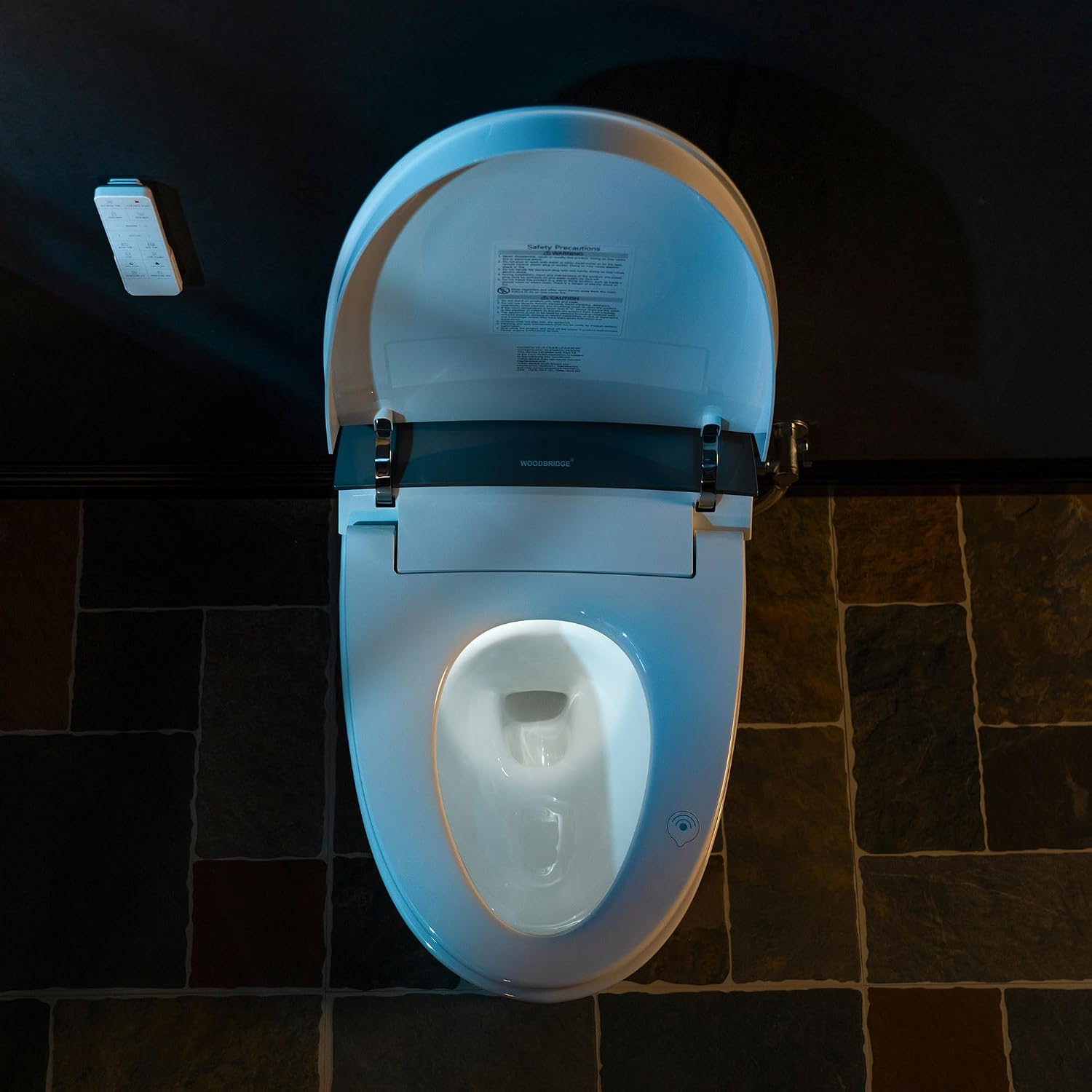 WOODBRIDGE Smart Toilet, Auto Open & Close, Auto Flush, Foot Sensor, Cleaning Foam Dispenser, Heated Seat and Chair Height Design, EBT230