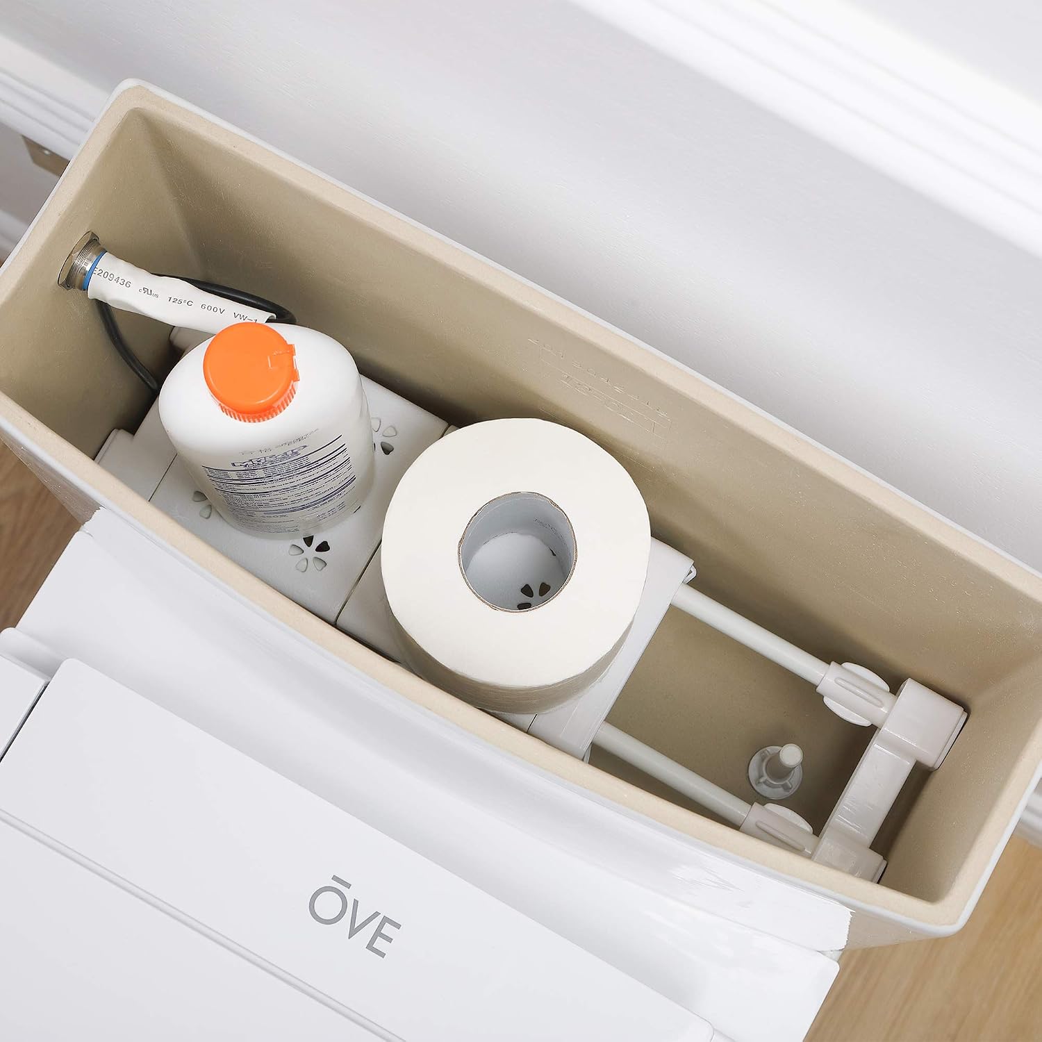 OVE Decors Wilma Smart Toilet with Integrated Bidet Seat, Heated Seat with Auto Flush and Warm Water and Multi Function Remote Control, White