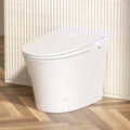 Smart Toilet with Bidet Bulit in, Auto Open/Close Lid, ADA Comfort Height Heated Seat, Dryer, Night Light, Foam Shield, Dual Auto Flush, Foot Sensor, Modern Elongated One-Piece Toilet