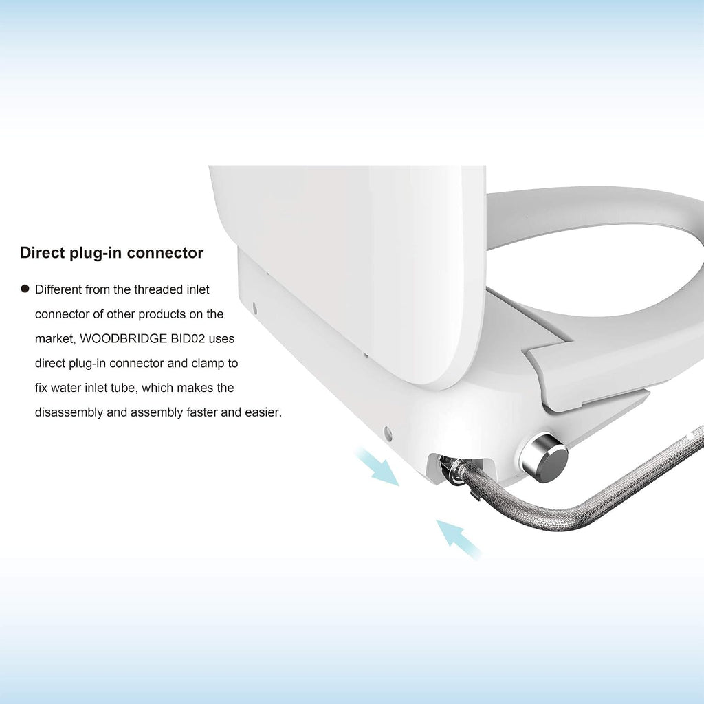 WOODBRIDGE BID-02 Smart Toilet Seat, White