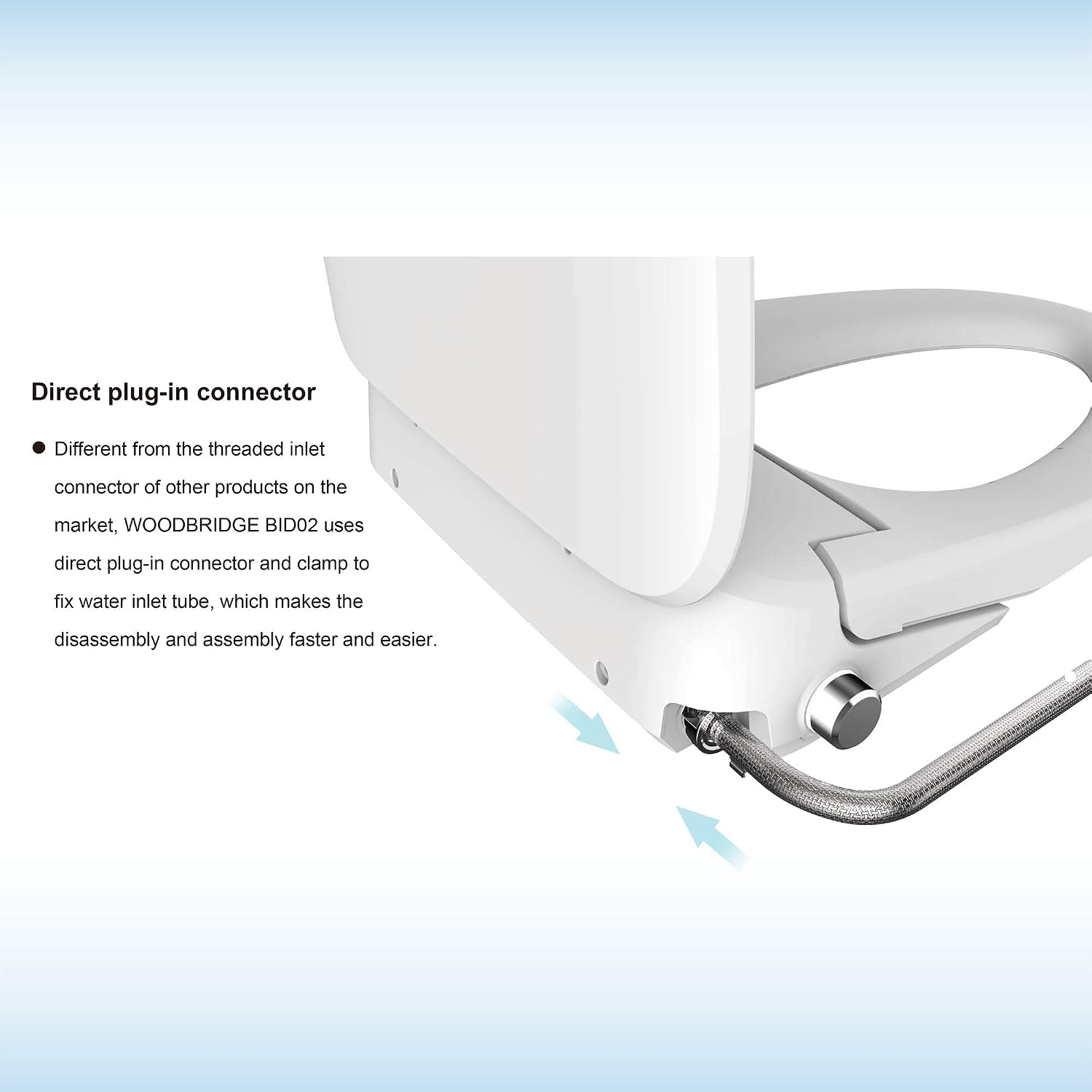 WOODBRIDGE BID-02 Smart Toilet Seat, White