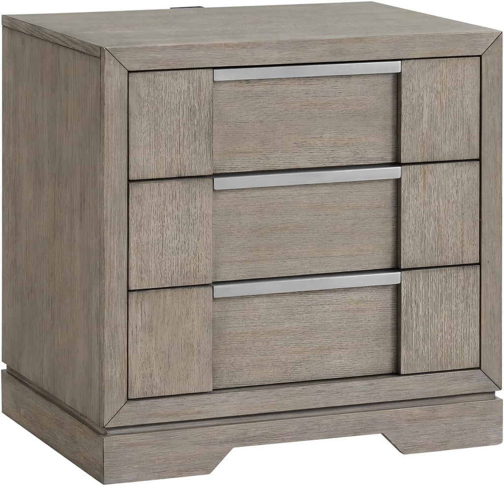 Picket House Furnishings Argo King Panel 3PC Bedroom Set with LED in Gray
