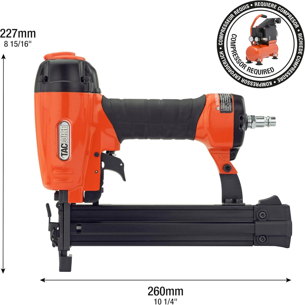 Tacwise C1832V Pneumatic Nailer for Brad Nails of 10-32 mm, Uses Nails Type 180 (18G)
