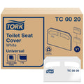 Tork Toilet Seat Cover White V1, Universal, 1/2 Fold, 20 x 250 Covers, TC0020