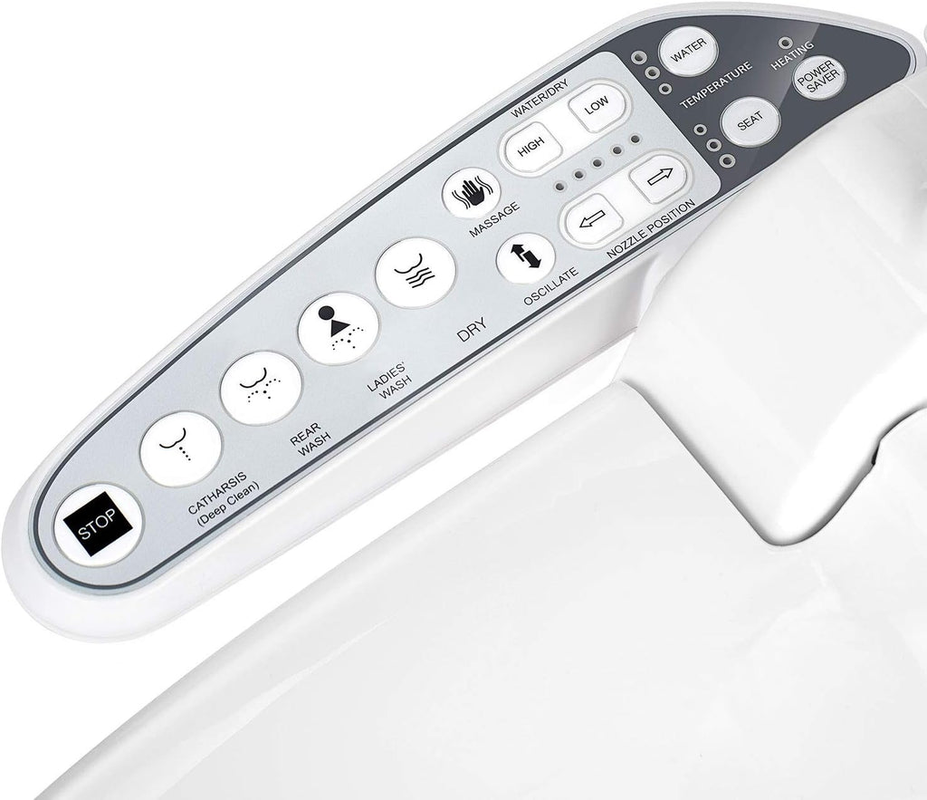 Empava Ultimate Advanced Electric Bidet Seats for Elongated Toilets in White Model 2020