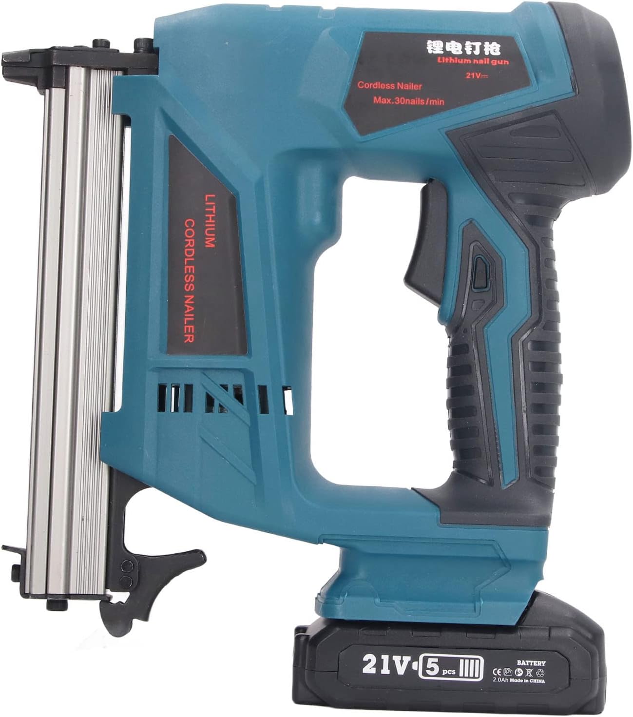 Electric Brad Nailer Cordless Efficient Staple Gun Kit for Woodworking Furniture Production