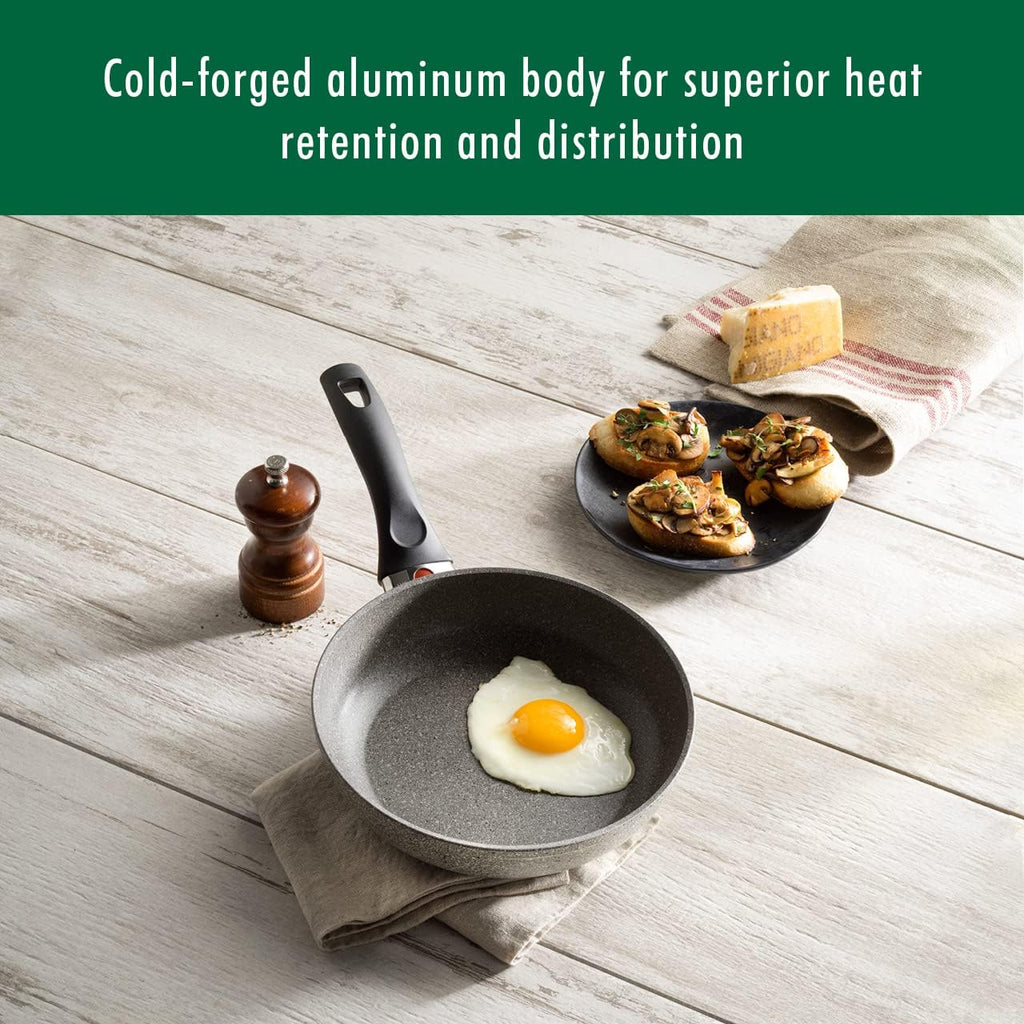 Ballarini 75001-652 Parma Forged Aluminum Nonstick Cookware Set, 10-Piece, Granite