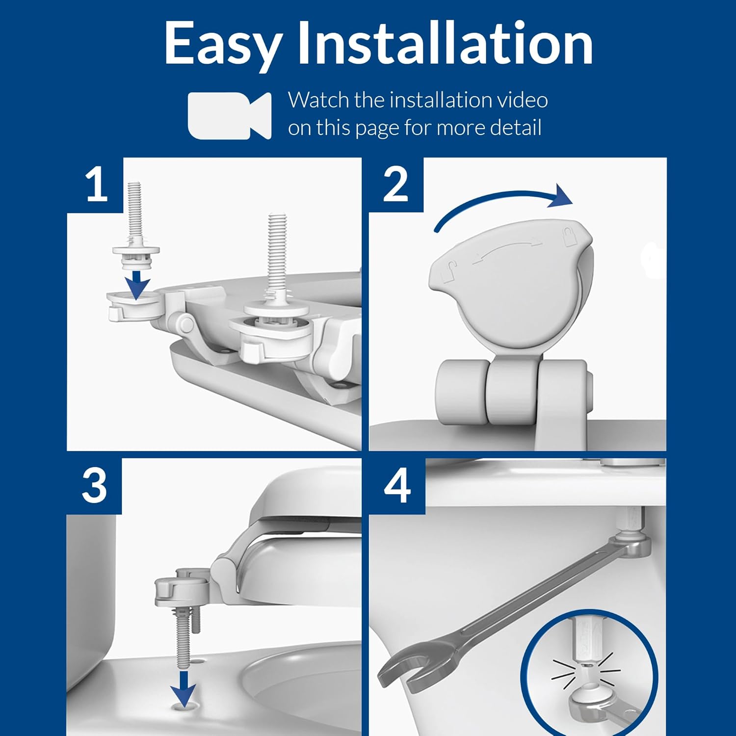 Bemis Classic Colors Slow Close Toilet Seat, Easy Clean Hinges and Durable Plastic Seat, Made in USA, Elongated, Silver