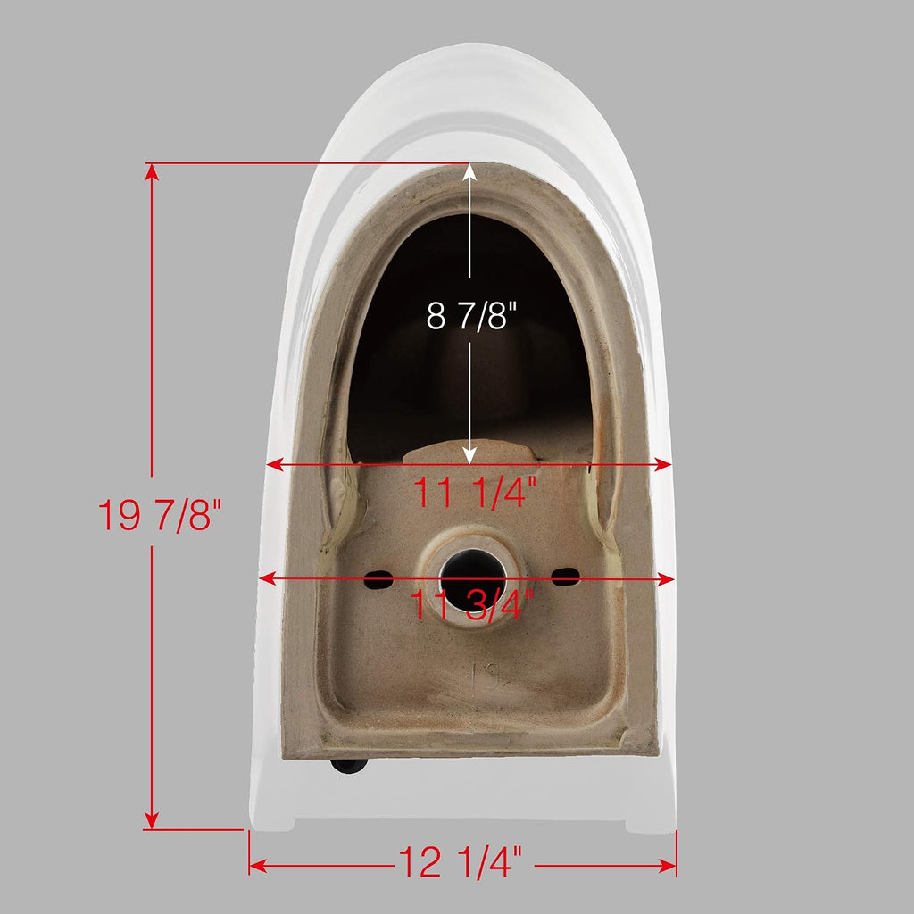 WOODBRIDGE Modern Design, One Piece Dual Flush 1.0/1.6 Gpf,with Soft Closing Seat, White, Elongated Toilet, B0735/T-0018