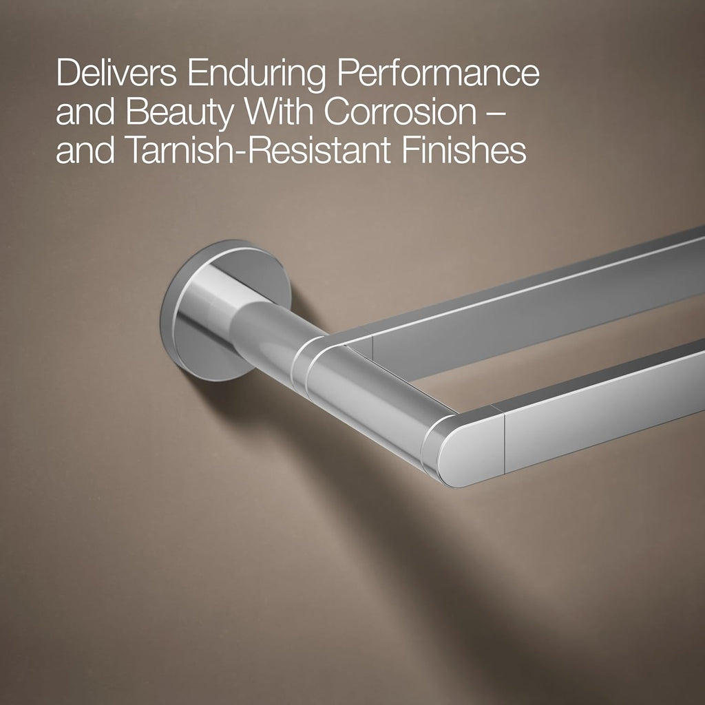Kohler 73144-CP Composed® 24' Double Towel bar, Polished Chrome