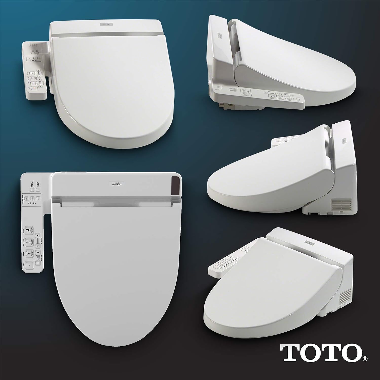 TOTO SW2014#01 A100 WASHLET Electronic Bidet Toilet Seat with SoftClose Lid, Elongated, Cotton White