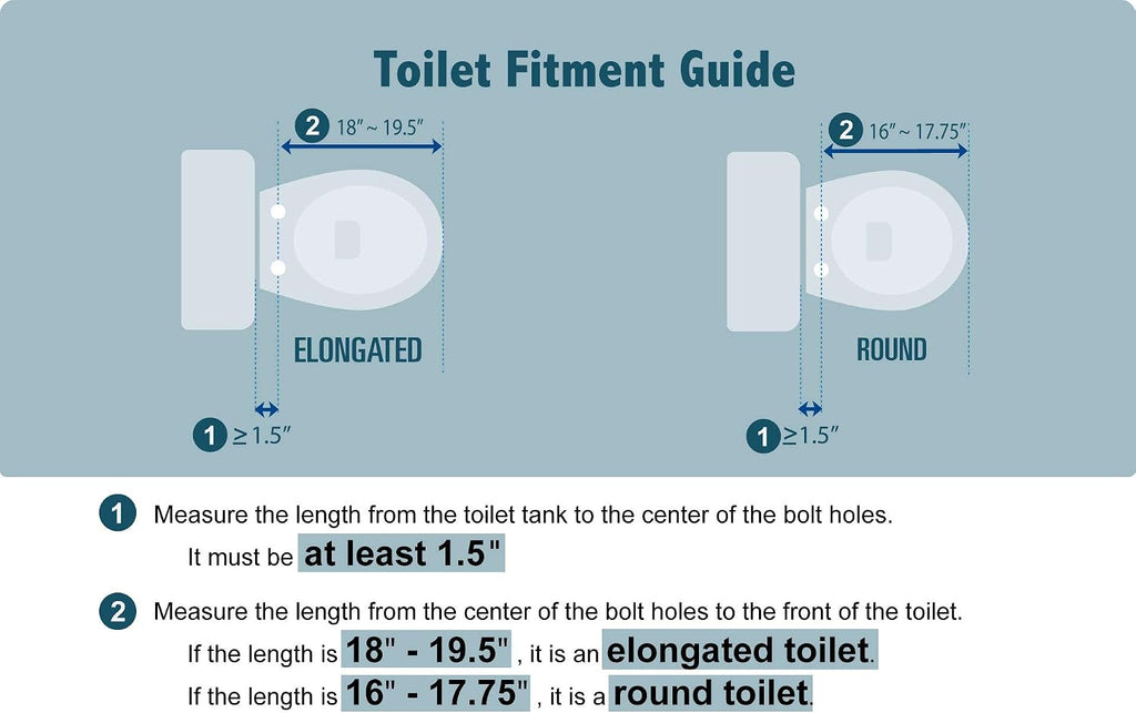 J-2R Smart Electric Bidet for Toilet Seat,For Elongated toilet,Warm water,Heated bidet toilet seat,Remote Control,Heated Dryer,Child Function,Stainless Steel Self-Cleaning Nozzle,LED Night Light