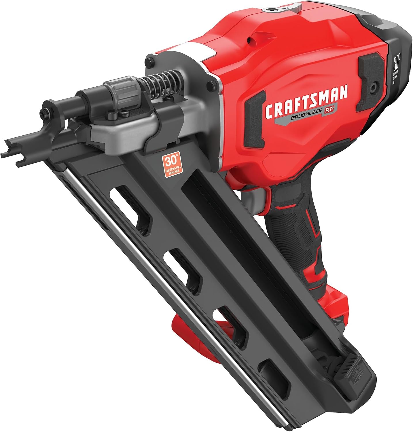 CRAFTSMAN V20 Brushless Cordless 30° Framing Nailer (Tool Only) (CMCN630PTB)