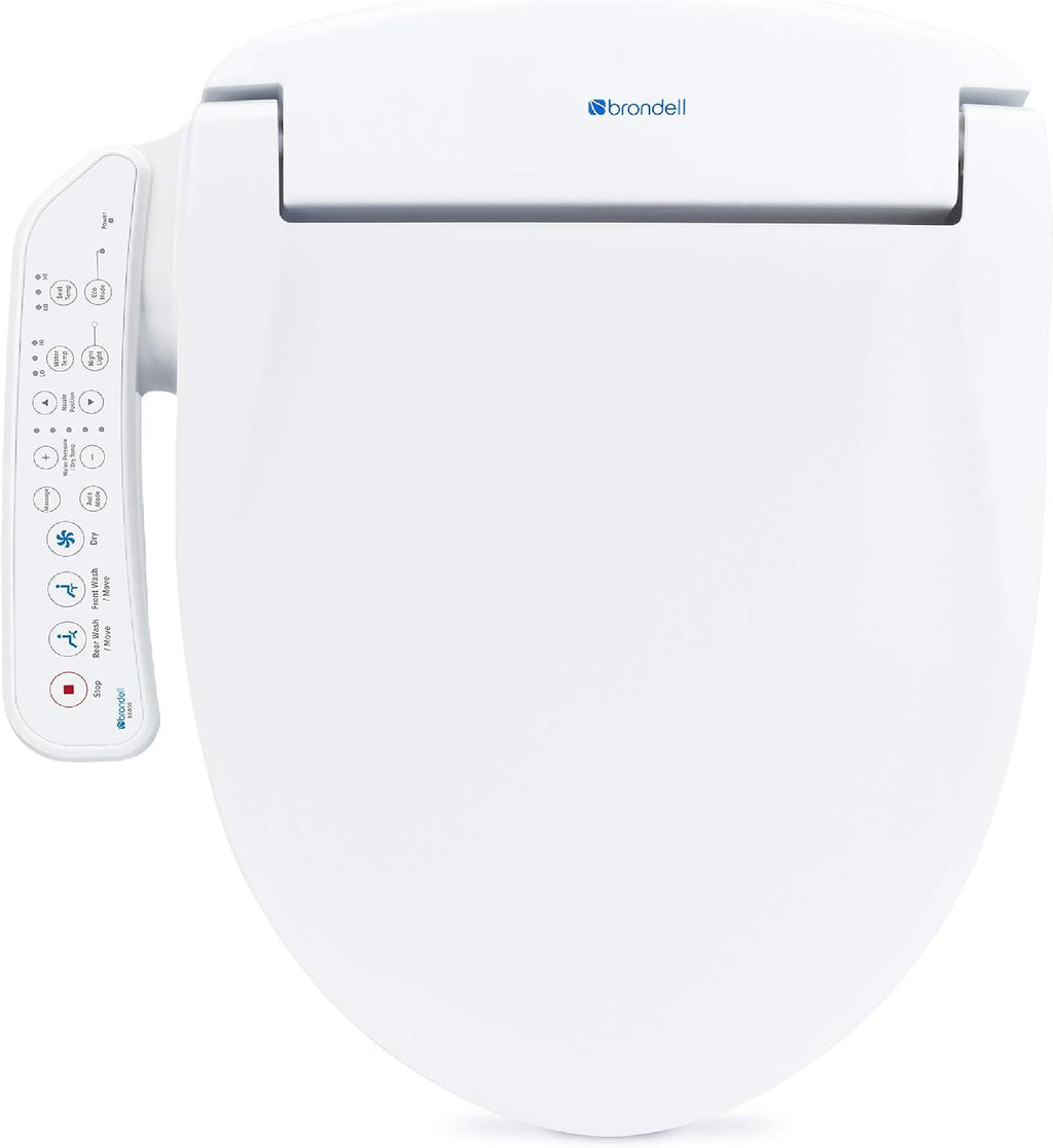 Brondell SE400-RW Swash Electric Bidet Seat for Round Toilets and Swash Filter Bundle
