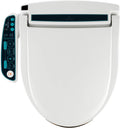 BidetMate 2000 Series Heated Bidet Japanese Toilet Seat with Unlimited Water, Side Control Panel, Deodorizer, and Warm Air Dryer - Adjustable Self-Cleaning - Shape of Bidet Round