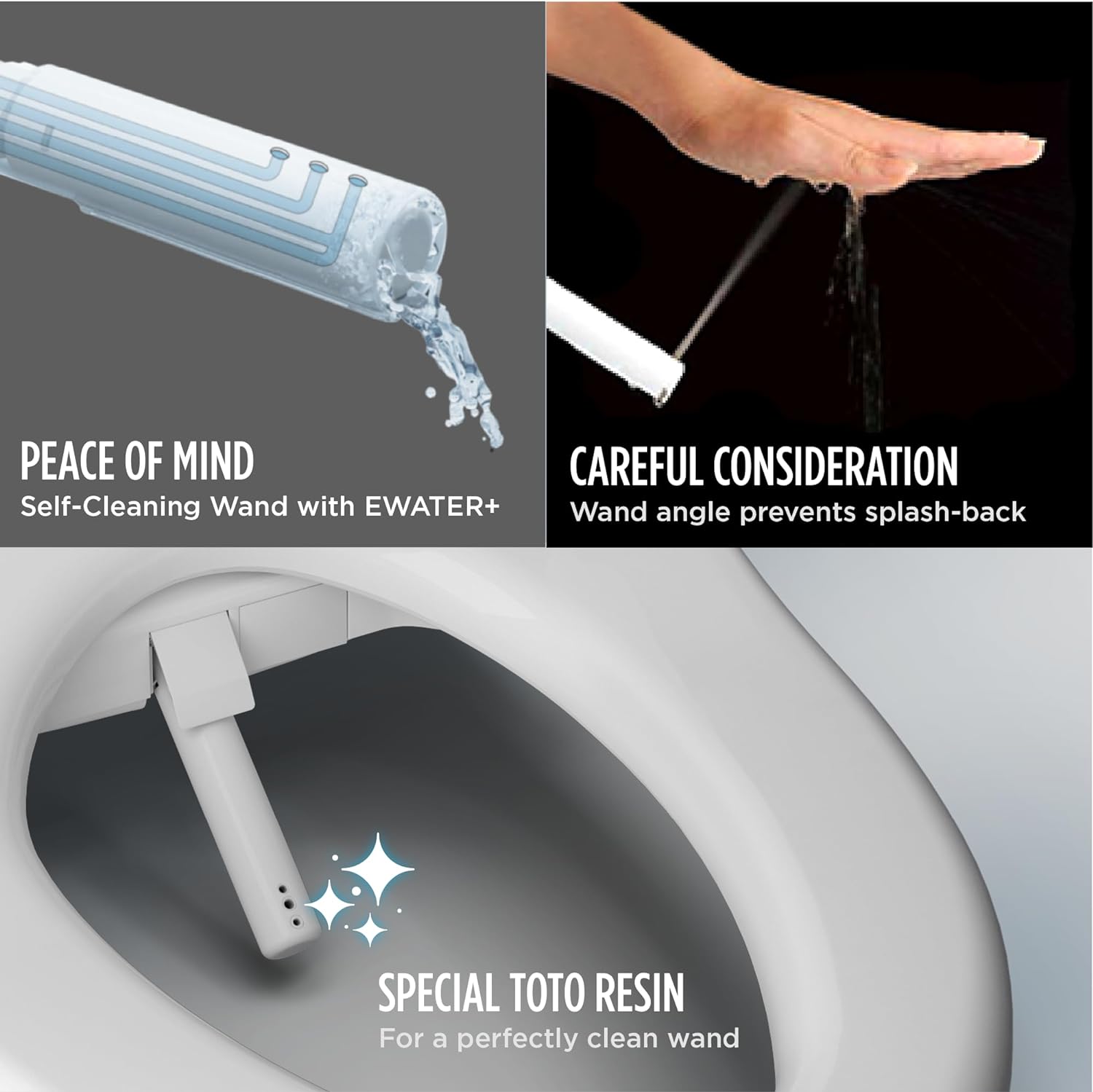 TOTO® WASHLET®+ EP Wall-Hung Elongated Toilet with S7A Contemporary Bidet Seat and DuoFit® In-Wall 0.9 and 1.28 GPF Auto Dual-Flush Tank System, Matte Silver - CWT4284736CMFGA#MS
