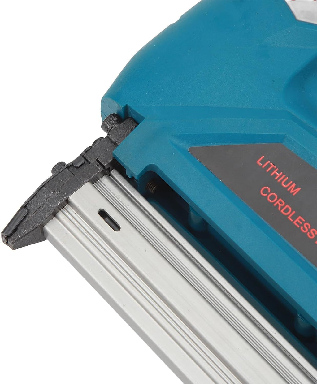 Yunseity Lithium Cordless Nailer, Hard Oxidized Magazines Cordless Brad Nailer with 1 Battery 1 Charger for Woodworking (US Plug 100‑220V)